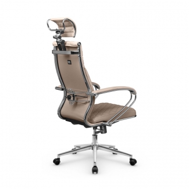 Кресло руководителя Metta L 2c 44C/K116 Infinity Easy Clean MPES Комплект 7 Темно-бежевое