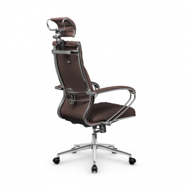 Кресло руководителя Metta L 2c 44C/K116 Infinity Easy Clean MPES Комплект 7 Темно-коричневое