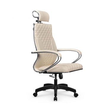 Кресло руководителя Metta L 2c 44C/K116 Infinity Easy Clean MPES Комплект 8 Молочное