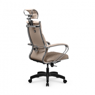 Кресло руководителя Metta L 2c 44C/K116 Infinity Easy Clean MPES Комплект 8 Темно-бежевое