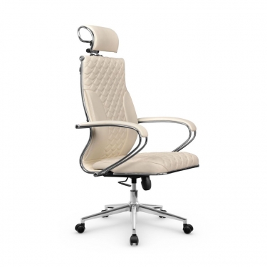 Кресло руководителя Metta L 2c 44C/K116 Infinity Easy Clean MPES Комплект 9 Молочное