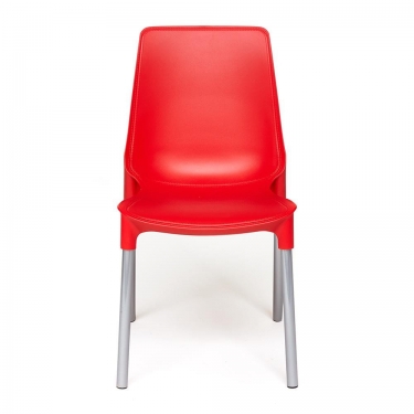Стул Tetchair GENIUS mod 75 металл/пластик, красный/ножки хром