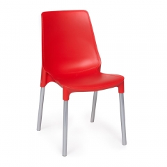 Стул Tetchair GENIUS mod 75 металл/пластик, красный/ножки хром