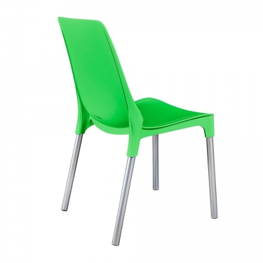 Стул Tetchair GENIUS mod 75 металл/пластик, зеленый/ножки хром