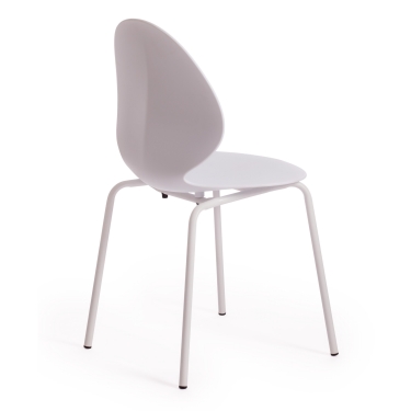 Стул EBAY mod 03 металл/пластик, 52x46x83.5, белый