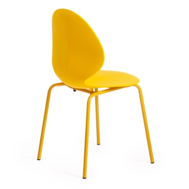 Стул EBAY mod 03 металл/пластик, 52x46x83.5, желтый
