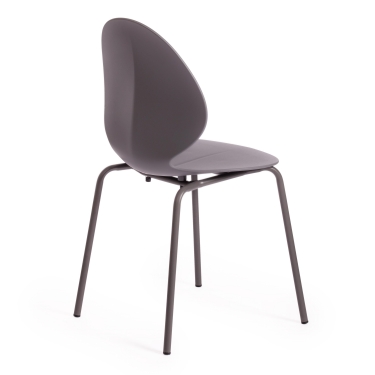 Стул EBAY mod 03 металл/пластик, 52x46x83.5, серый