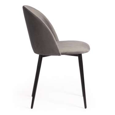 Стул Tetchair MONRO mod. 710 ткань/металл, серый barkhat 26/черный