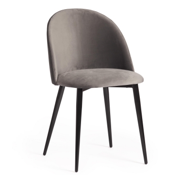 Стул Tetchair MONRO mod. 710 ткань/металл, серый barkhat 26/черный