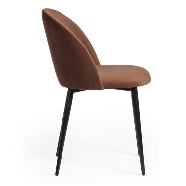 Стул Tetchair MONRO mod. 710 ткань/металл, коралловый barkhat 15 /черный