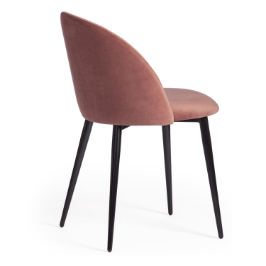 Стул Tetchair MONRO mod. 710 ткань/металл, коралловый barkhat 15 /черный