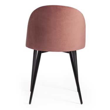 Стул Tetchair MONRO mod. 710 ткань/металл, коралловый barkhat 15 /черный