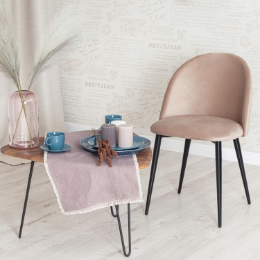 Стул Tetchair MONRO mod. 710 ткань/металл, бежевый barkhat 5/черный