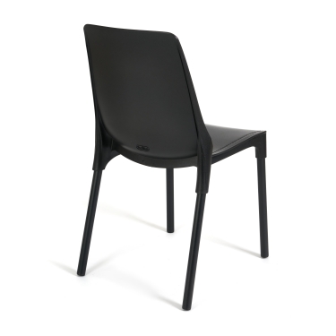 Стул Tetchair GENIUS mod 75 металл/пластик, черный/черные ножки