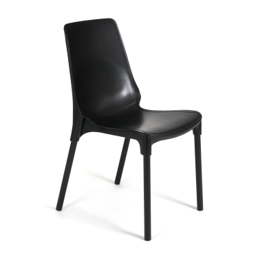 Стул Tetchair GENIUS mod 75 металл/пластик, черный/черные ножки