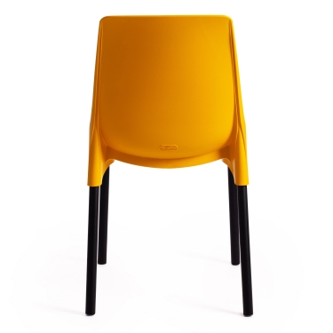 Стул Tetchair GENIUS mod 75 металл/пластик, желтый/черные ножки