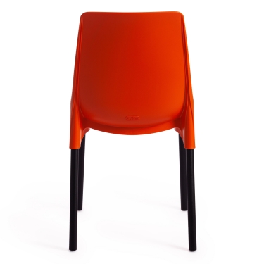 Стул Tetchair GENIUS mod 75 металл/пластик, оранжевый/черные ножки