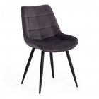 Стул Tetchair ABRUZZO mod. 8060 металл/велюр, серый вельвет HLR-21