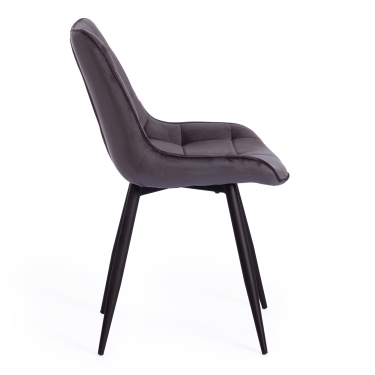 Стул Tetchair ABRUZZO mod. 8060 металл/велюр, серый вельвет HLR-21