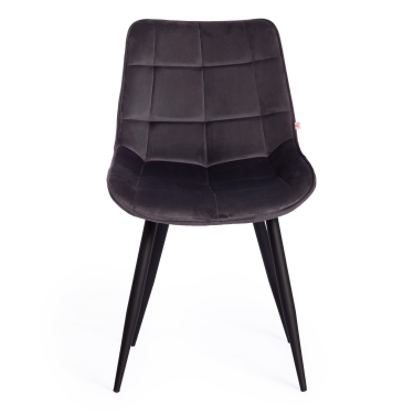 Стул Tetchair ABRUZZO mod. 8060 металл/велюр, серый вельвет HLR-21