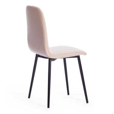 Стул Tetchair ARC ткань/металл, 46 х 52 х 88 см, бежевый 08/черный
