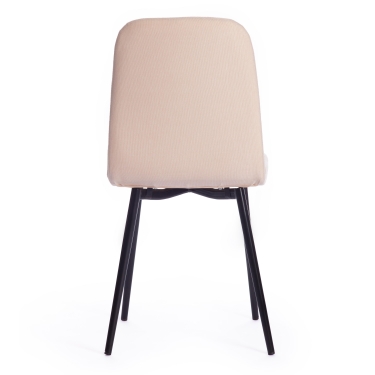 Стул Tetchair ARC ткань/металл, 46 х 52 х 88 см, бежевый 08/черный