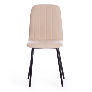 Стул Tetchair ARC ткань/металл, 46 х 52 х 88 см, бежевый 08/черный
