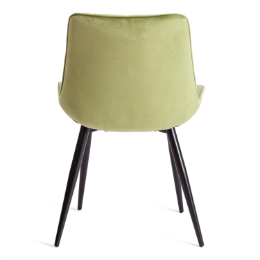 Стул Tetchair ABRUZZO mod. 8060 металл/вельвет, зеленый HLR 54/черный