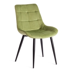 Стул Tetchair ABRUZZO mod. 8060 металл/вельвет, зеленый HLR 54/черный