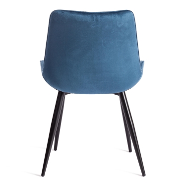 Стул Tetchair ABRUZZO mod. 8060 металл/вельвет, синий HLR 63/черный