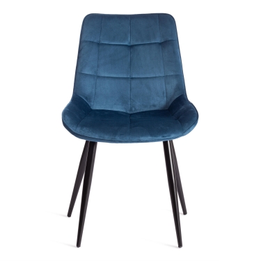 Стул Tetchair ABRUZZO mod. 8060 металл/вельвет, синий HLR 63/черный