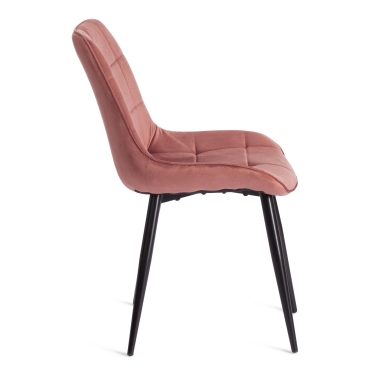 Стул Tetchair ABRUZZO mod. 8060 металл/вельвет, коралловый HLR 44/черный
