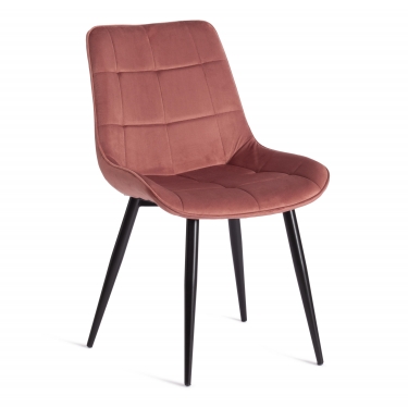 Стул Tetchair ABRUZZO mod. 8060 металл/вельвет, коралловый HLR 44/черный