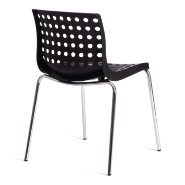 Стул Tetchair SKALBERG mod. C-084-A металл/пластик, 46 х 56 х 79 см, Black черный / Chrome хром