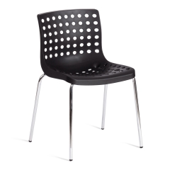 Стул Tetchair SKALBERG mod. C-084-A металл/пластик, 46 х 56 х 79 см, Black черный / Chrome хром