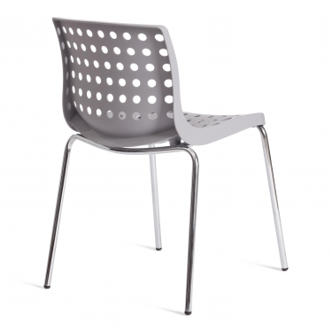 Стул Tetchair SKALBERG mod. C-084-A металл/пластик, 46 х 56 х 79 см, Grey серый / Chrome хром