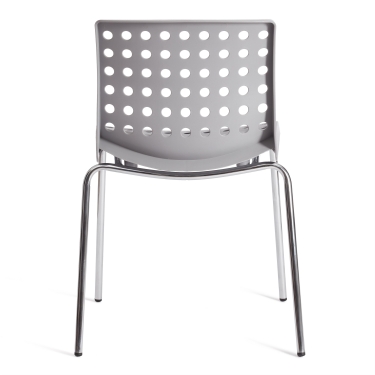 Стул Tetchair SKALBERG mod. C-084-A металл/пластик, 46 х 56 х 79 см, Grey серый / Chrome хром