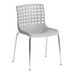 Стул Tetchair SKALBERG mod. C-084-A металл/пластик, 46 х 56 х 79 см, Grey серый / Chrome хром