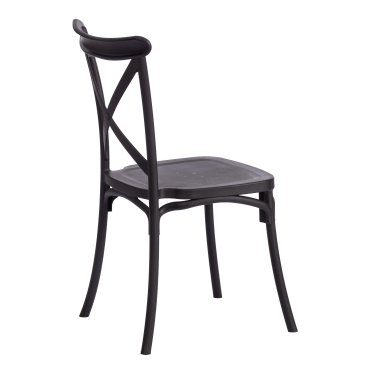 Стул Tetchair CROSS mod. PL24 пластик, Black черный 05