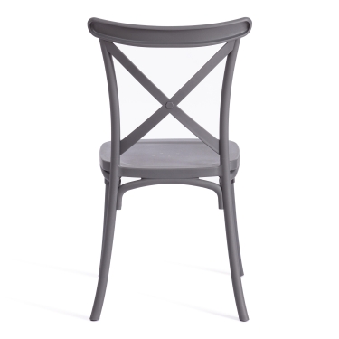 Стул CROSS mod. PL24 пластик, 48 х 58 х 89 см, Dark-grey темно-cерый 15537