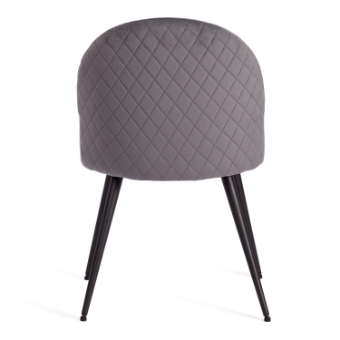 Стул MONRO mod. 5144 металл/вельвет, 51x56x84 см, серый HLR 21/черный