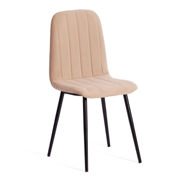 Стул Tetchair ARC Велюр/металл , бежевый/черный