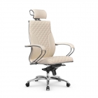 Кресло руководителя Metta L 2c 44C/K116 Infinity Easy Clean MPES Комплект 1 Молочное