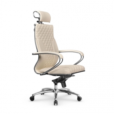 Кресло руководителя Metta L 2c 44C/K116 Infinity Easy Clean MPES Комплект 1 Молочное