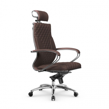 Кресло руководителя Metta L 2c 44C/K116 Infinity Easy Clean MPES Комплект 1 Темно-коричневое