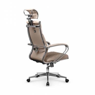 Кресло руководителя Metta L 2c 44C/K116 Infinity Easy Clean MPES Комплект 3 Темно-бежевое