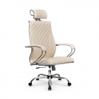 Кресло руководителя Metta L 2c 44C/K116 Infinity Easy Clean MPES Комплект 5 Молочное