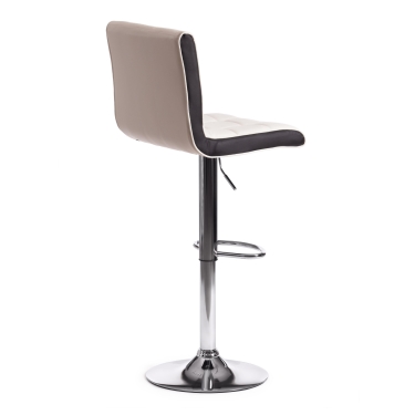 Стул барный Tetchair BARBER mod. KY711D металл/экокожа, белый/черный/хром