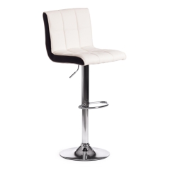 Стул барный Tetchair BARBER mod. KY711D металл/экокожа, белый/черный/хром
