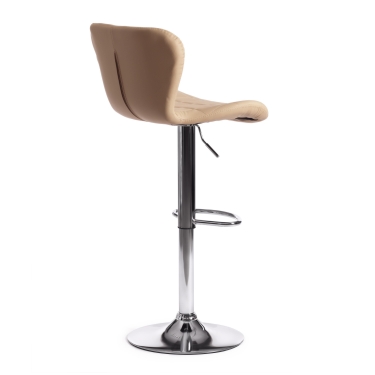 Стул барный Tetchair AVIONIC mod. KY712A металл/экокожа, бежевый/хром